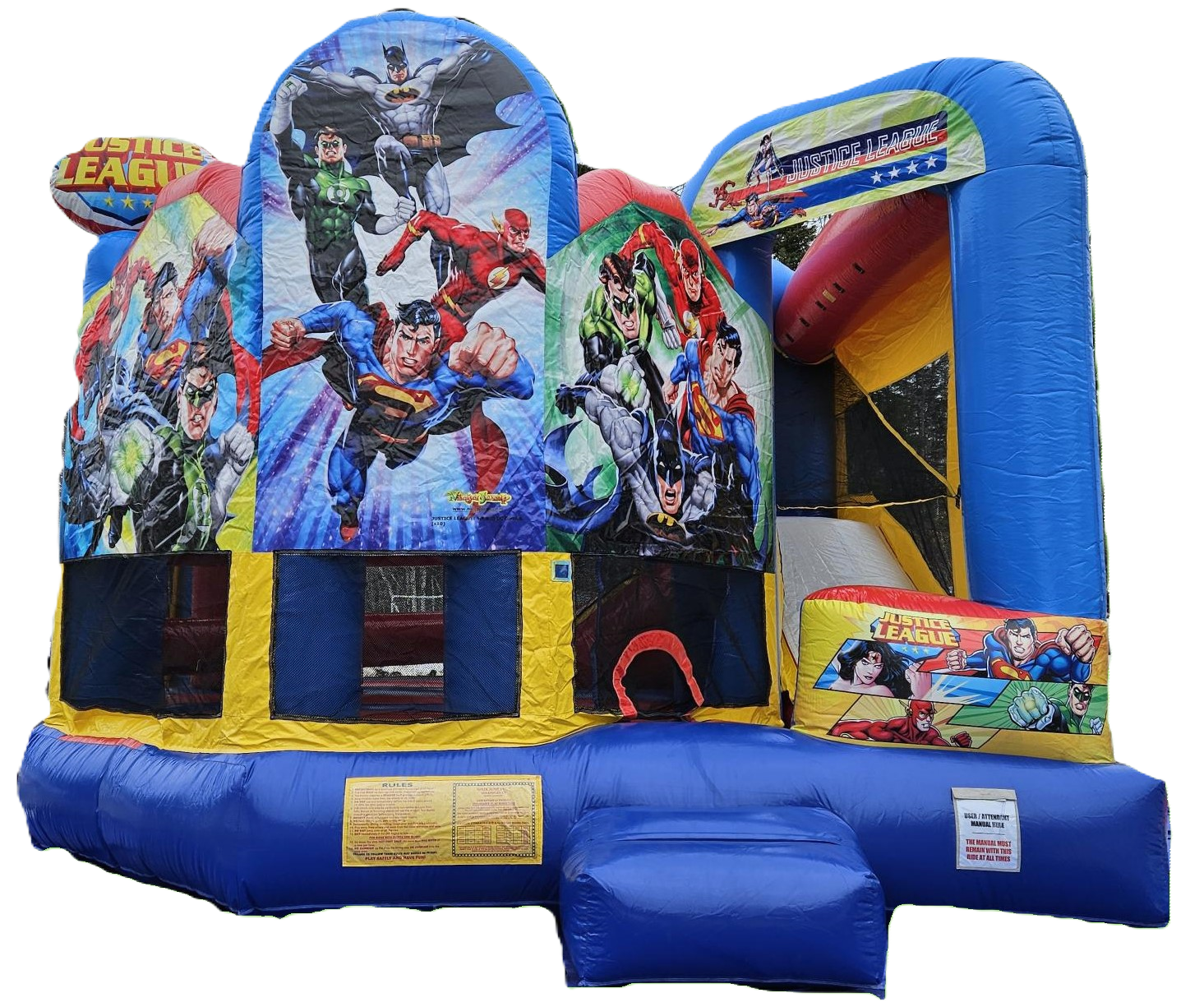 Large Justice League 5 in 1 Combo Bounce House BC2
